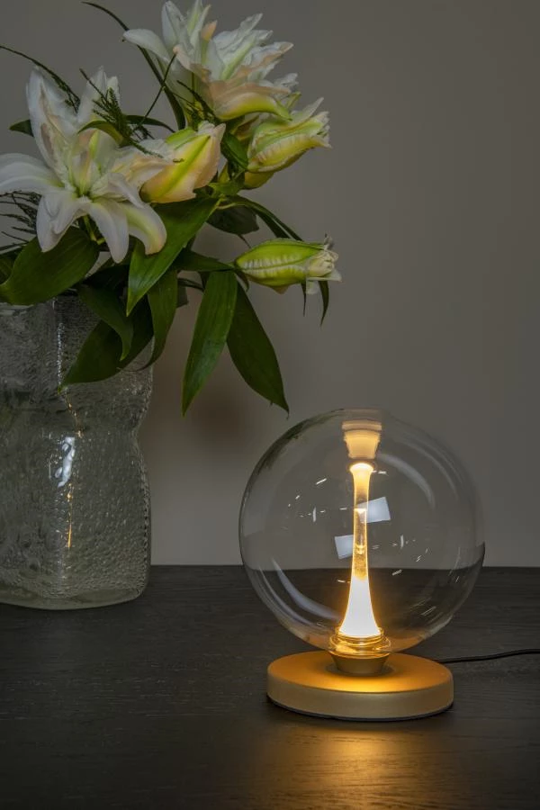 Lucide Premium GISELA - Tischlampe - Ø 16 cm - LED Dim. - 1x5W 2700K - Transparent - Atmosphäre 1